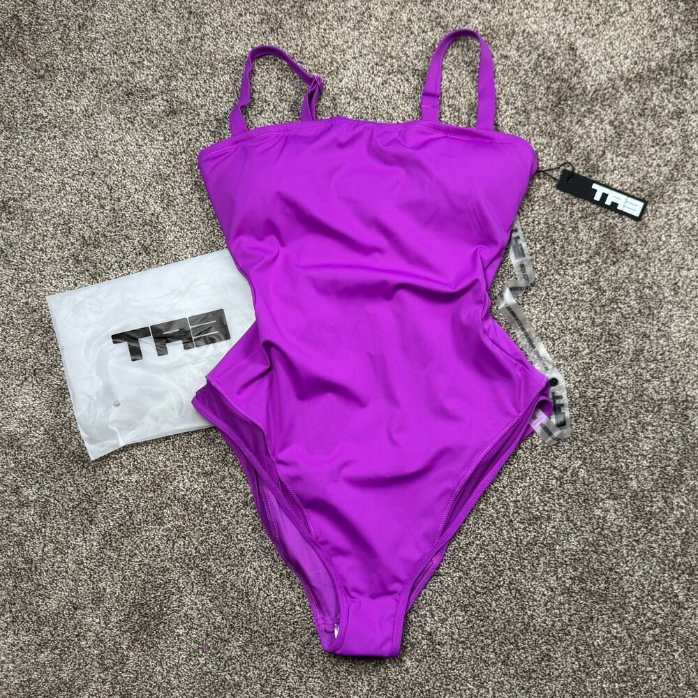 TA3 Sculpting Swimsuit Squarey Mesh Contour Orchid Pink XL Short NWT $170